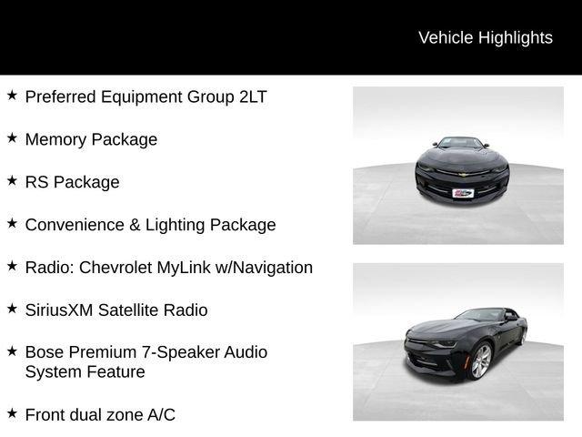 used 2017 Chevrolet Camaro car, priced at $27,987