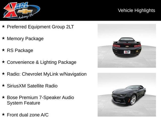 used 2017 Chevrolet Camaro car, priced at $27,987