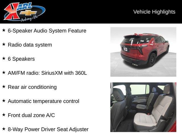 new 2026 Chevrolet Traverse car, priced at $47,475