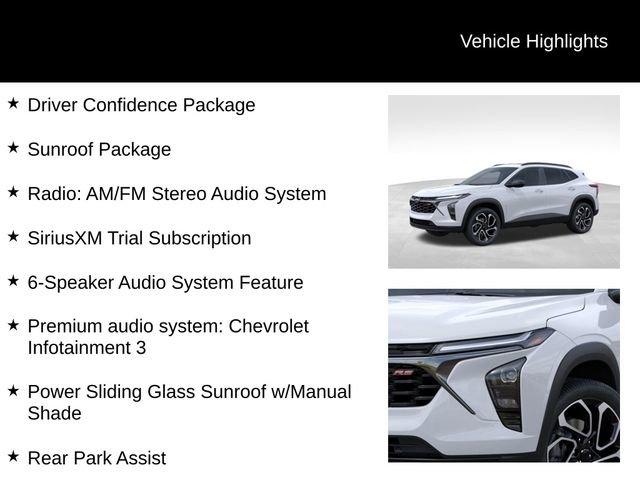 new 2025 Chevrolet Trax car, priced at $27,585