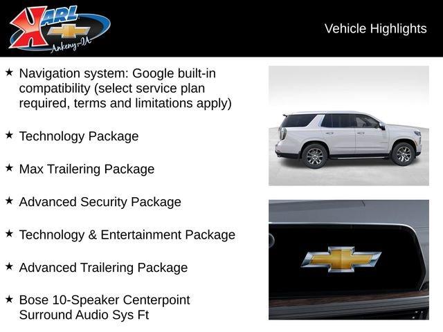 new 2025 Chevrolet Tahoe car, priced at $91,549