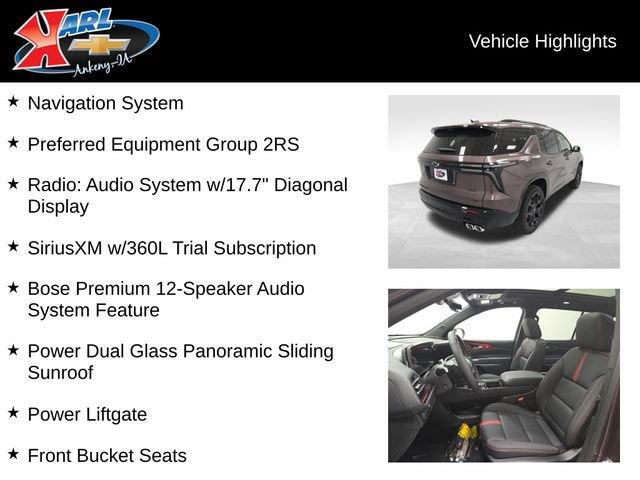 new 2026 Chevrolet Traverse car, priced at $60,795