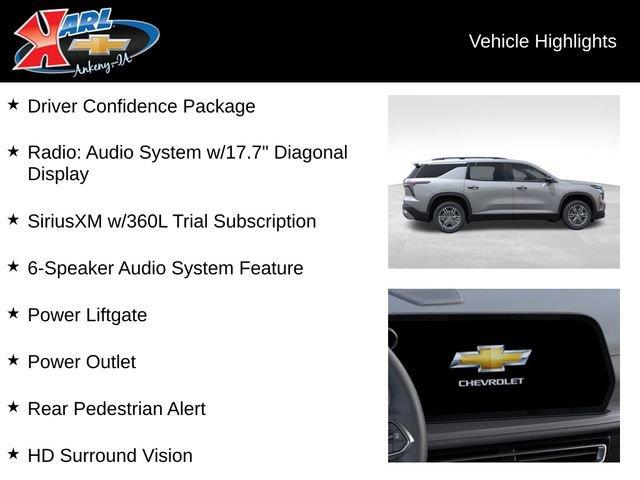 new 2025 Chevrolet Traverse car, priced at $44,195