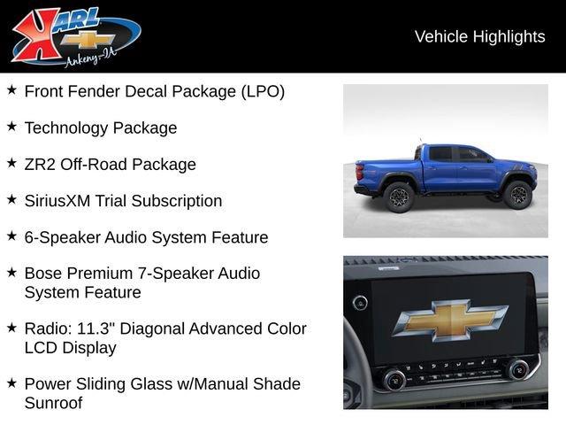 new 2025 Chevrolet Colorado car, priced at $53,840