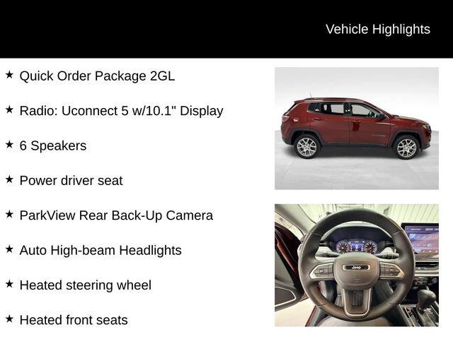 used 2022 Jeep Compass car, priced at $24,240