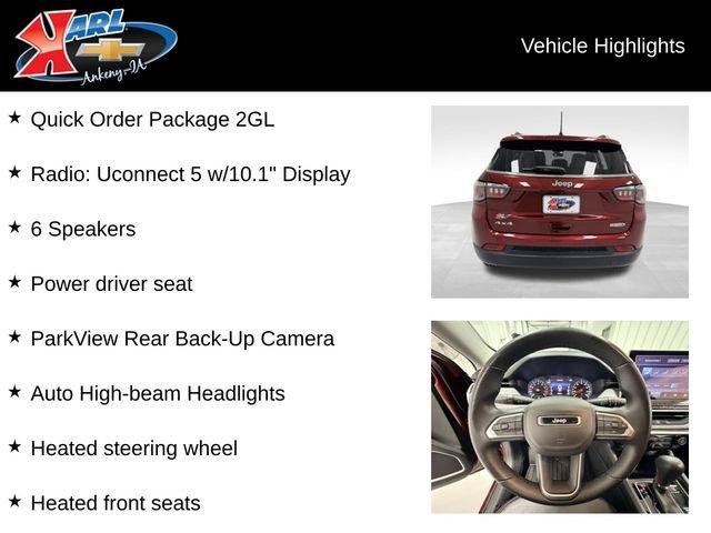 used 2022 Jeep Compass car, priced at $24,240