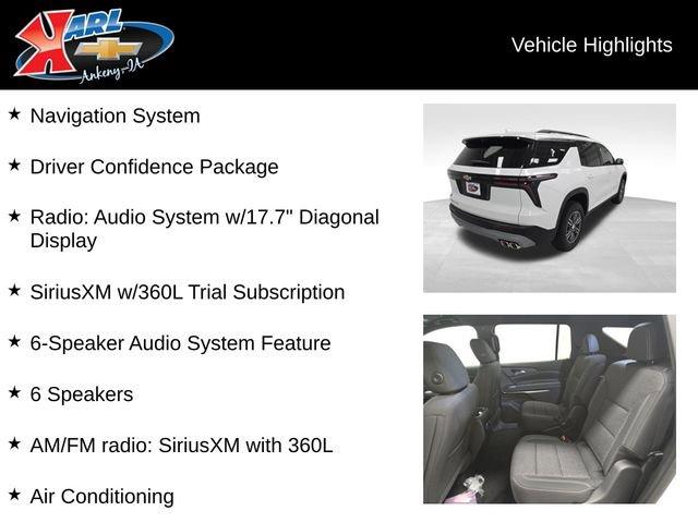 new 2026 Chevrolet Traverse car, priced at $45,920