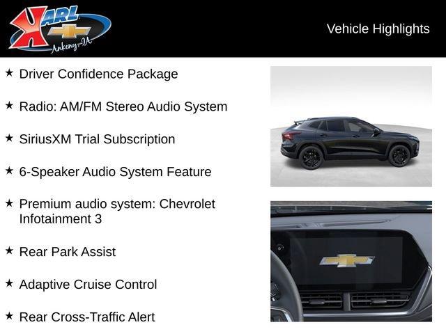 new 2025 Chevrolet Trax car, priced at $26,690