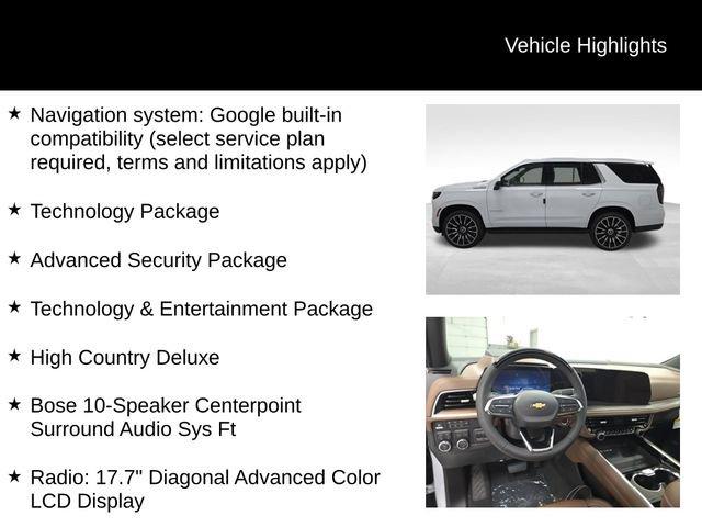 new 2026 Chevrolet Tahoe car, priced at $98,599