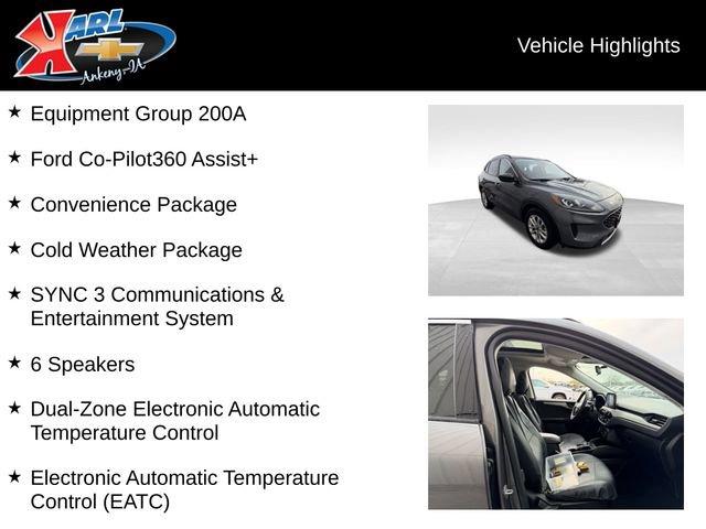 used 2022 Ford Escape car, priced at $21,767