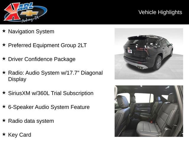 new 2026 Chevrolet Traverse car, priced at $46,920