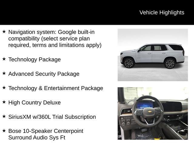 new 2026 Chevrolet Tahoe car, priced at $96,075