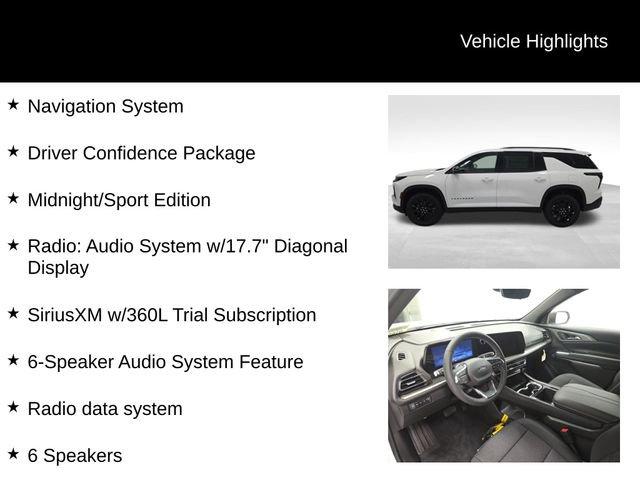 new 2026 Chevrolet Traverse car, priced at $48,205