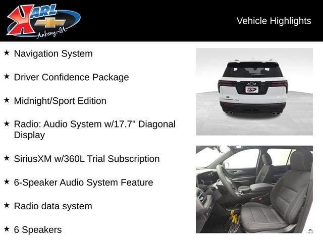 new 2026 Chevrolet Traverse car, priced at $48,205