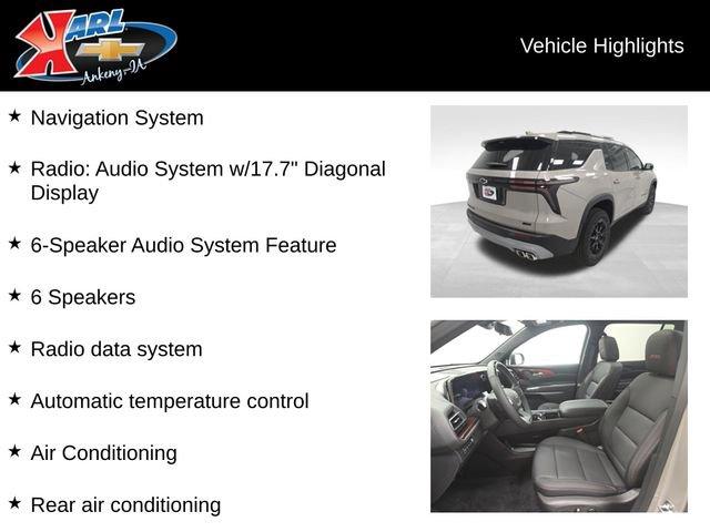 new 2026 Chevrolet Traverse car, priced at $60,649