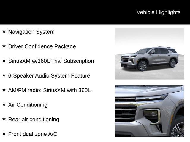 new 2025 Chevrolet Traverse car, priced at $44,195