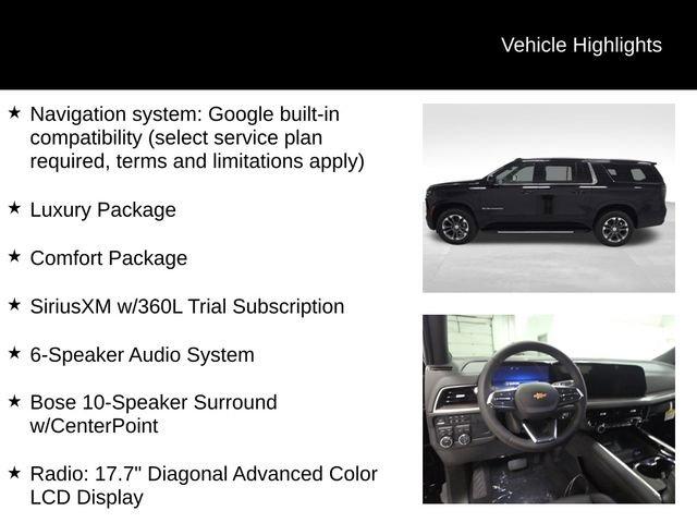 new 2026 Chevrolet Suburban car, priced at $75,680