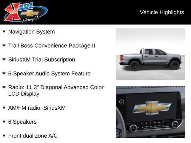 new 2025 Chevrolet Colorado car, priced at $43,495