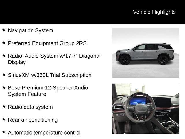 new 2026 Chevrolet Traverse car, priced at $60,890