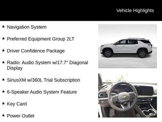 new 2026 Chevrolet Traverse car, priced at $45,920