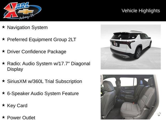 new 2026 Chevrolet Traverse car, priced at $45,920