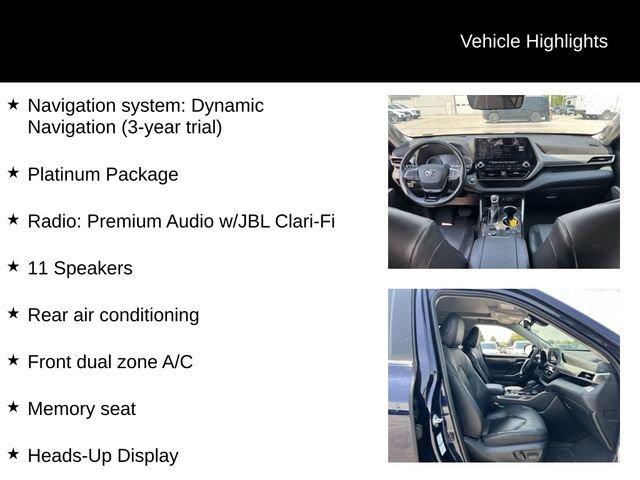used 2022 Toyota Highlander car, priced at $39,987