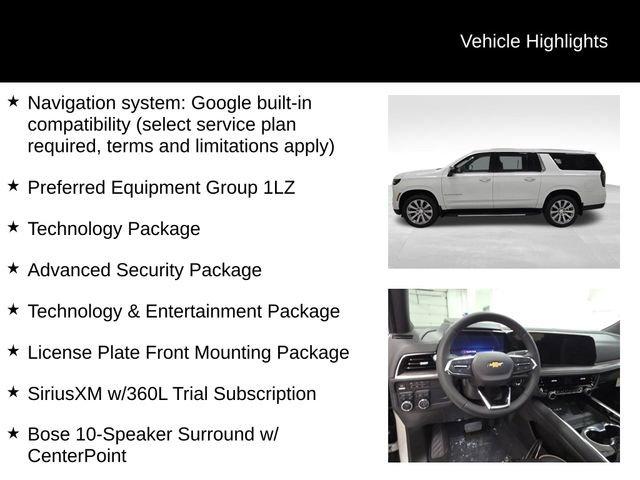 new 2025 Chevrolet Suburban car, priced at $84,201