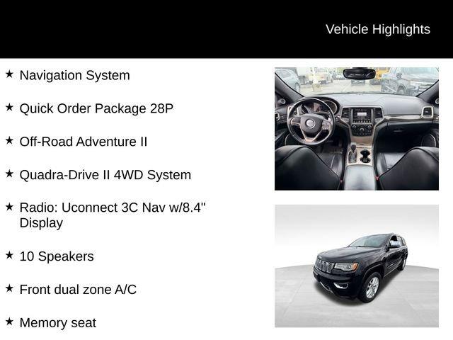 used 2017 Jeep Grand Cherokee car, priced at $21,987