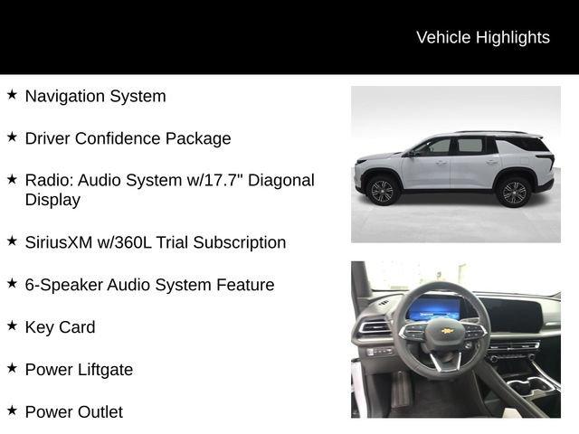 new 2026 Chevrolet Traverse car, priced at $47,915