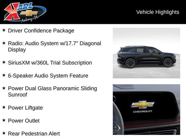 new 2025 Chevrolet Traverse car, priced at $51,295