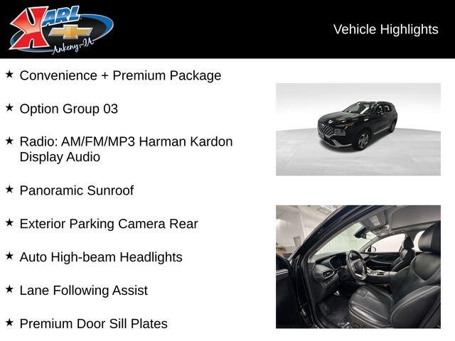 used 2021 Hyundai Santa Fe car, priced at $23,250