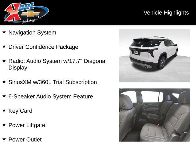 new 2026 Chevrolet Traverse car, priced at $45,920