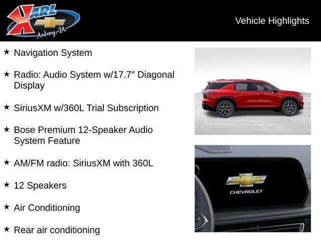 new 2025 Chevrolet Traverse car, priced at $55,713