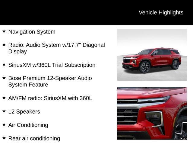 new 2025 Chevrolet Traverse car, priced at $55,713