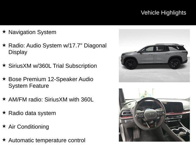 new 2026 Chevrolet Traverse car, priced at $59,295