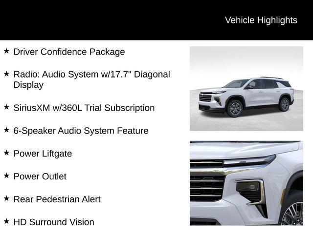 new 2025 Chevrolet Traverse car, priced at $44,195
