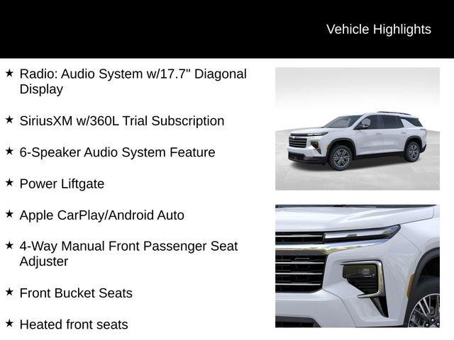 new 2025 Chevrolet Traverse car, priced at $43,495
