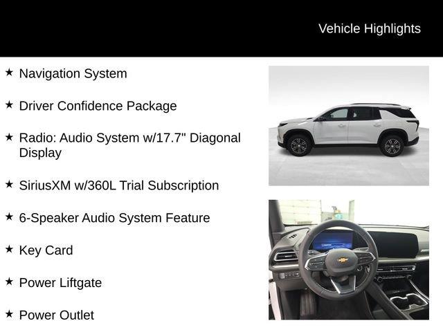 new 2026 Chevrolet Traverse car, priced at $45,920