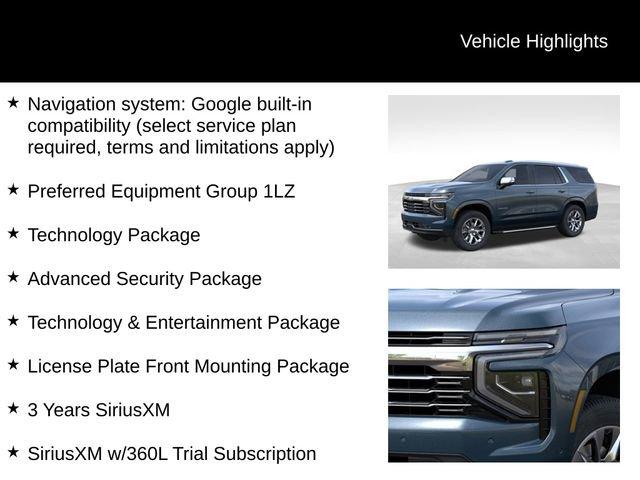new 2025 Chevrolet Tahoe car, priced at $84,014