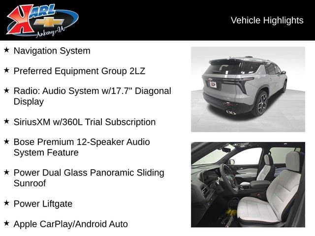 new 2026 Chevrolet Traverse car, priced at $60,794