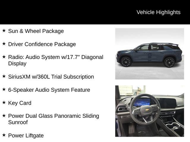 new 2026 Chevrolet Traverse car, priced at $49,420