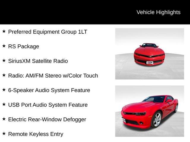used 2015 Chevrolet Camaro car, priced at $18,485