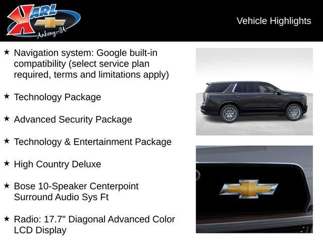 new 2025 Chevrolet Tahoe car, priced at $94,054