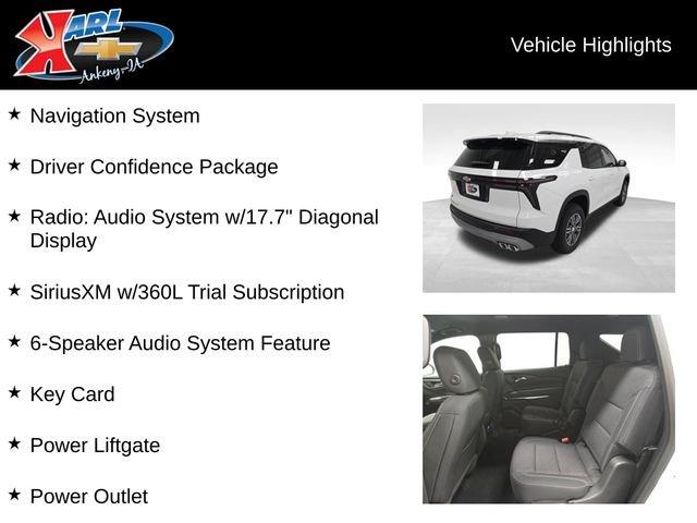 new 2026 Chevrolet Traverse car, priced at $45,920