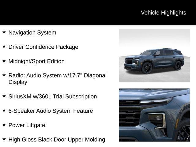 new 2025 Chevrolet Traverse car, priced at $46,980