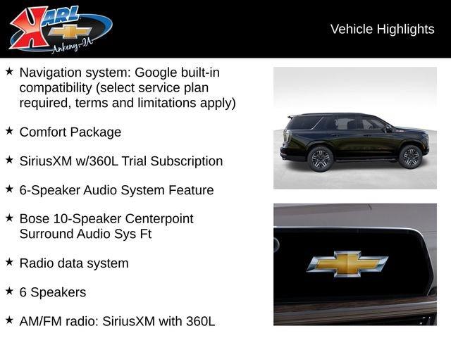 new 2025 Chevrolet Tahoe car, priced at $75,325