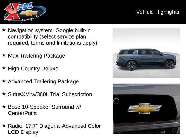 new 2025 Chevrolet Suburban car, priced at $89,979