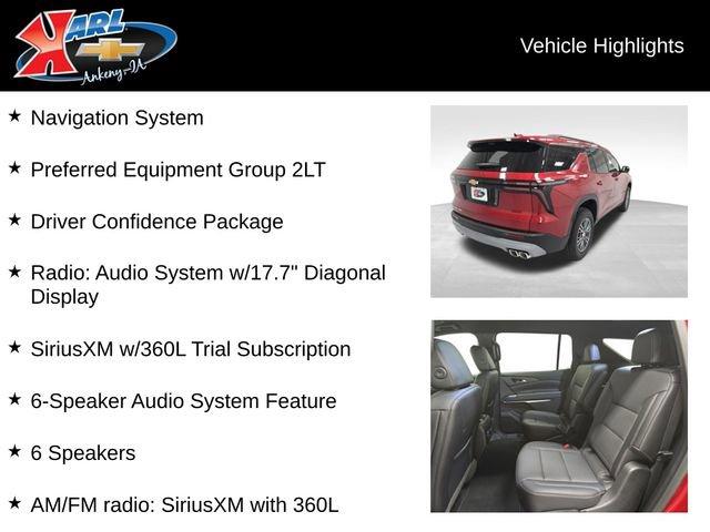 new 2026 Chevrolet Traverse car, priced at $47,819