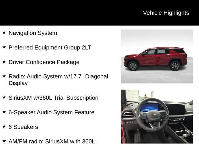 new 2026 Chevrolet Traverse car, priced at $47,819