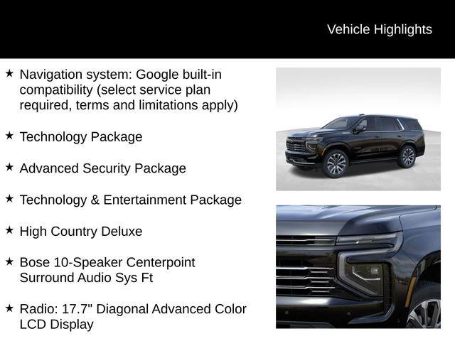 new 2025 Chevrolet Tahoe car, priced at $93,904